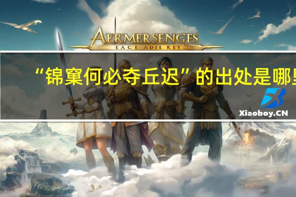 “锦窠何必夺丘迟”的出处是哪里