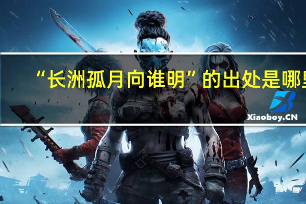 “长洲孤月向谁明”的出处是哪里