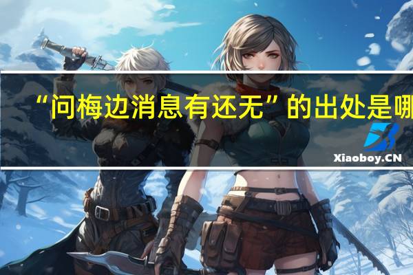 “问梅边消息有还无”的出处是哪里