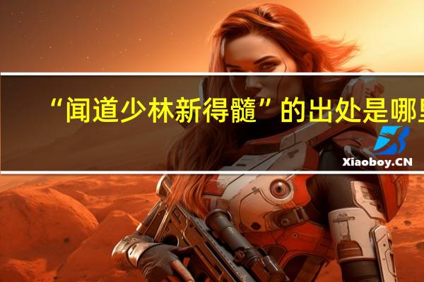 “闻道少林新得髓”的出处是哪里