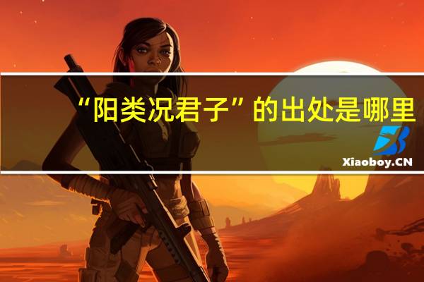 “阳类况君子”的出处是哪里