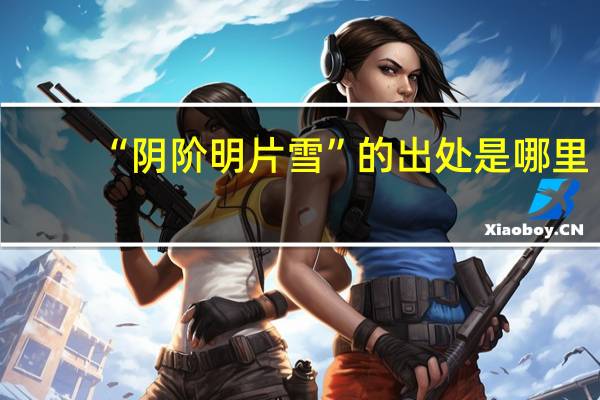 “阴阶明片雪”的出处是哪里