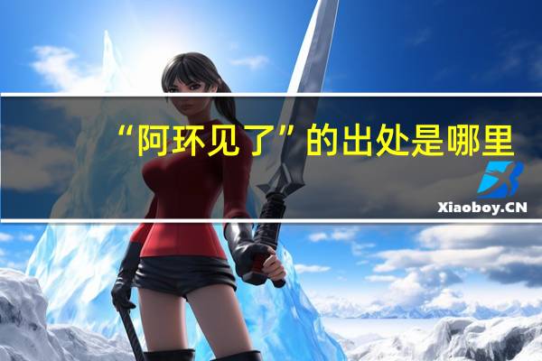 “阿环见了”的出处是哪里