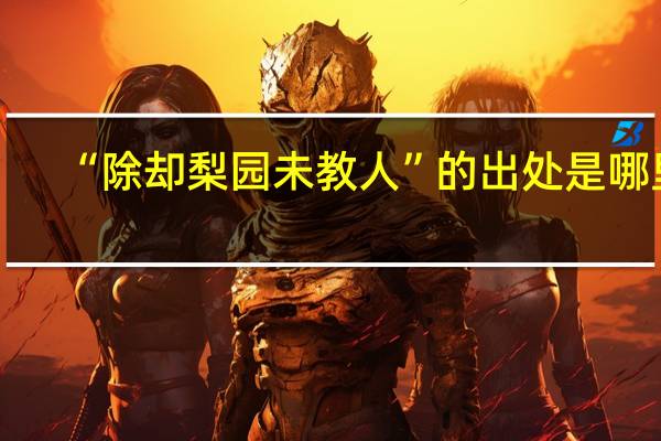 “除却梨园未教人”的出处是哪里