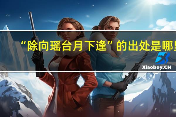 “除向瑶台月下逢”的出处是哪里