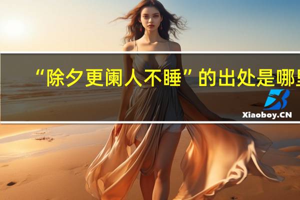 “除夕更阑人不睡”的出处是哪里