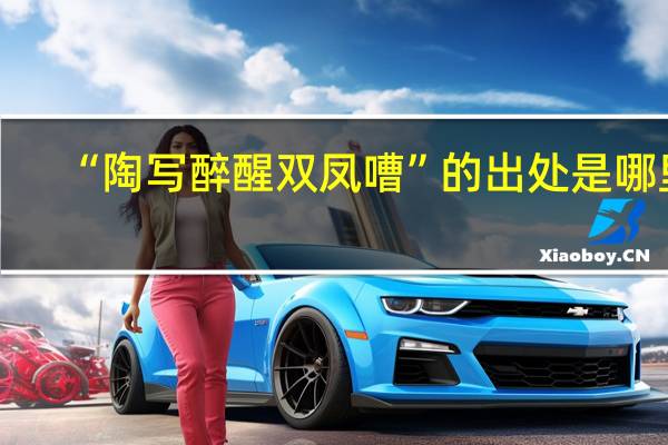 “陶写醉醒双凤嘈”的出处是哪里