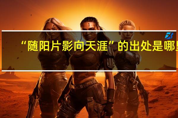 “随阳片影向天涯”的出处是哪里