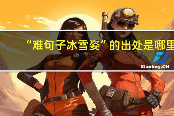 “难句子冰雪姿”的出处是哪里