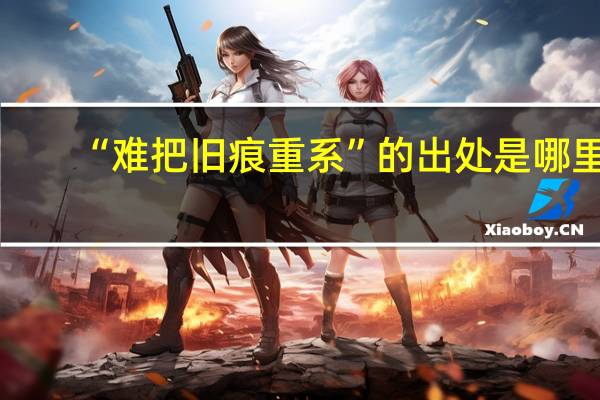 “难把旧痕重系”的出处是哪里