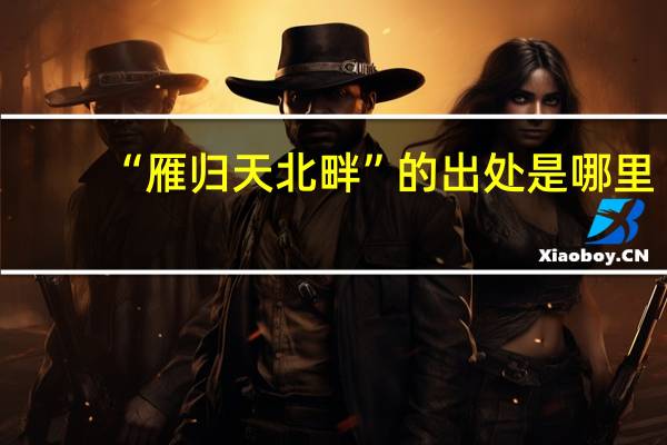 “雁归天北畔”的出处是哪里