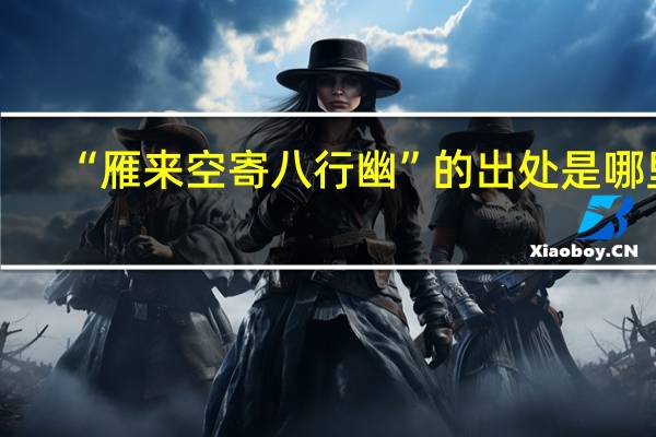 “雁来空寄八行幽”的出处是哪里
