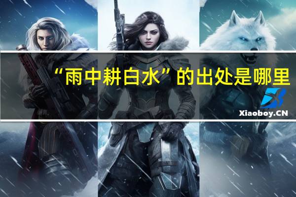 “雨中耕白水”的出处是哪里