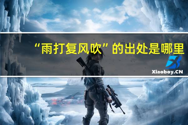 “雨打复风吹”的出处是哪里