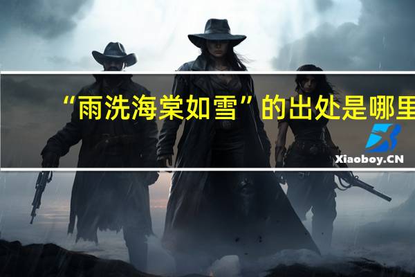 “雨洗海棠如雪”的出处是哪里