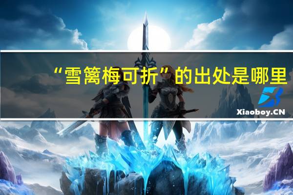 “雪篱梅可折”的出处是哪里
