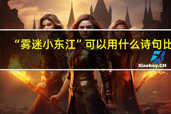 “雾迷小东江”可以用什么诗句比喻