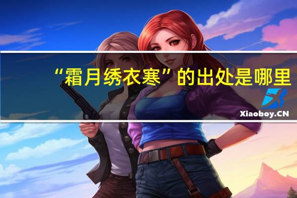 “霜月绣衣寒”的出处是哪里