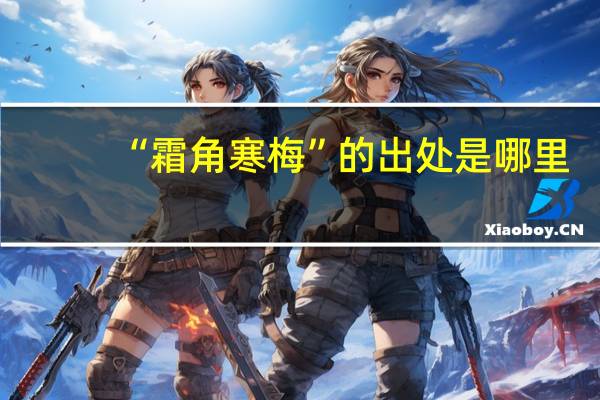 “霜角寒梅”的出处是哪里