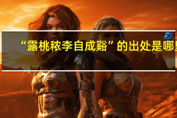 “露桃秾李自成谿”的出处是哪里