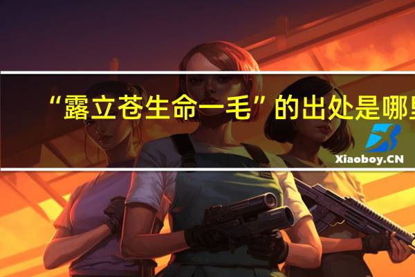 “露立苍生命一毛”的出处是哪里