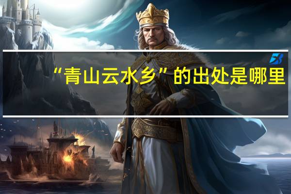 “青山云水乡”的出处是哪里