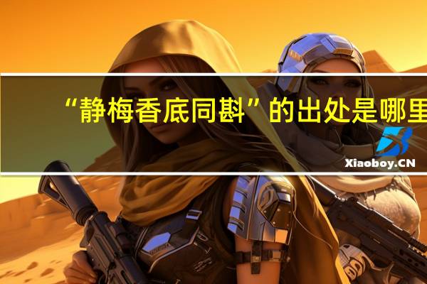 “静梅香底同斟”的出处是哪里