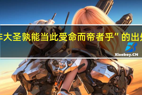 “非大圣孰能当此受命而帝者乎”的出处是哪里
