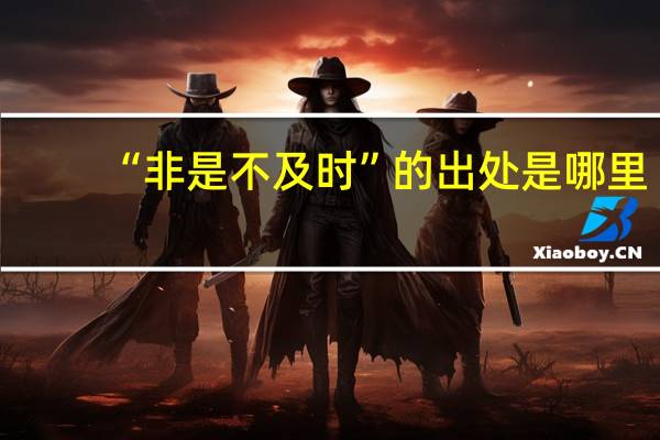 “非是不及时”的出处是哪里