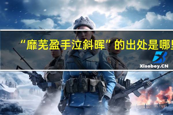 “靡芜盈手泣斜晖”的出处是哪里