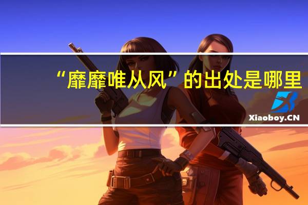 “靡靡唯从风”的出处是哪里