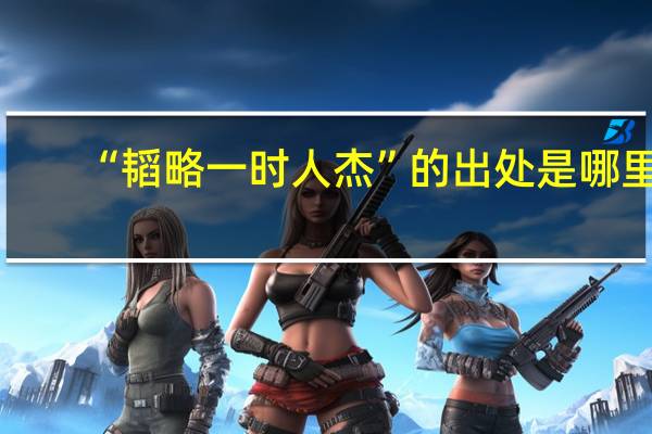 “韬略一时人杰”的出处是哪里