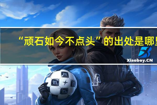 “顽石如今不点头”的出处是哪里