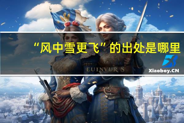 “风中雪更飞”的出处是哪里