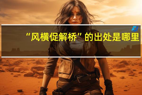 “风横促解桥”的出处是哪里