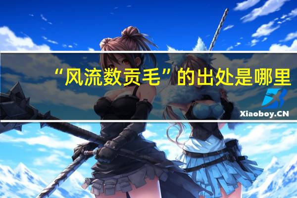 “风流数贡毛”的出处是哪里