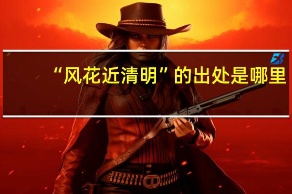 “风花近清明”的出处是哪里