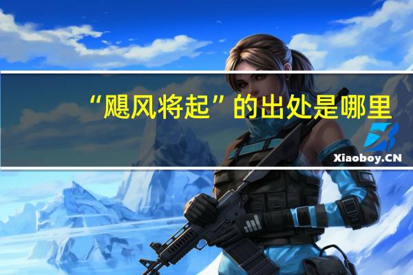 “飓风将起”的出处是哪里