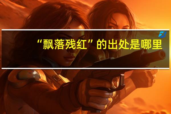 “飘落残红”的出处是哪里