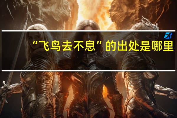 “飞鸟去不息”的出处是哪里