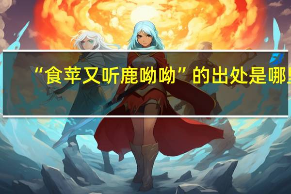 “食苹又听鹿呦呦”的出处是哪里