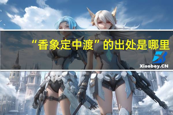 “香象定中渡”的出处是哪里