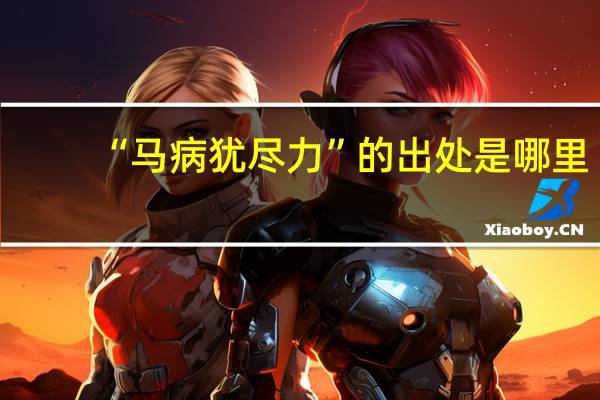 “马病犹尽力”的出处是哪里