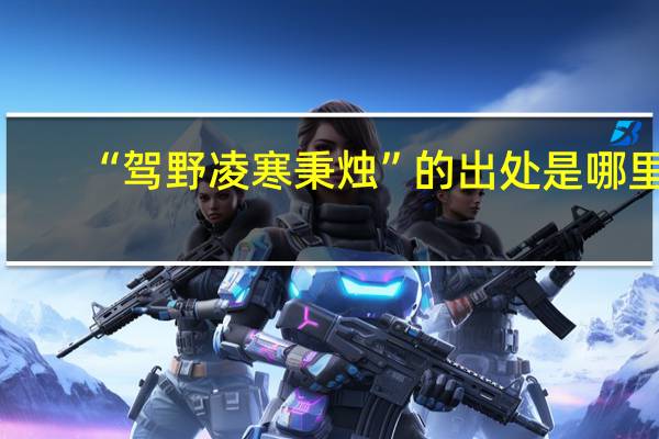 “驾野凌寒秉烛”的出处是哪里