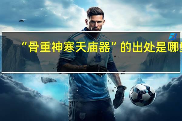 “骨重神寒天庙器”的出处是哪里