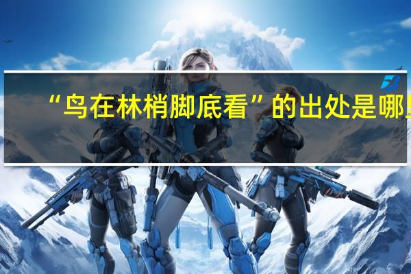 “鸟在林梢脚底看”的出处是哪里