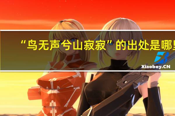 “鸟无声兮山寂寂”的出处是哪里
