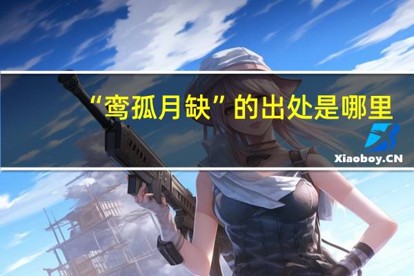 “鸾孤月缺”的出处是哪里