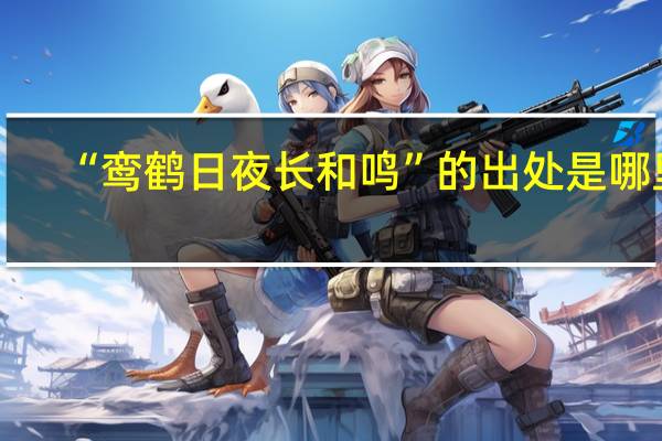 “鸾鹤日夜长和鸣”的出处是哪里
