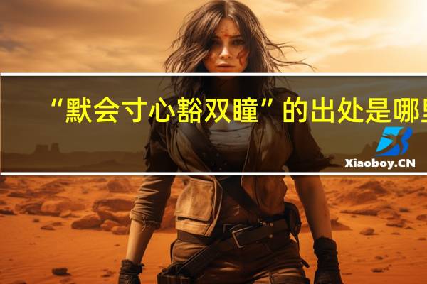 “默会寸心豁双瞳”的出处是哪里